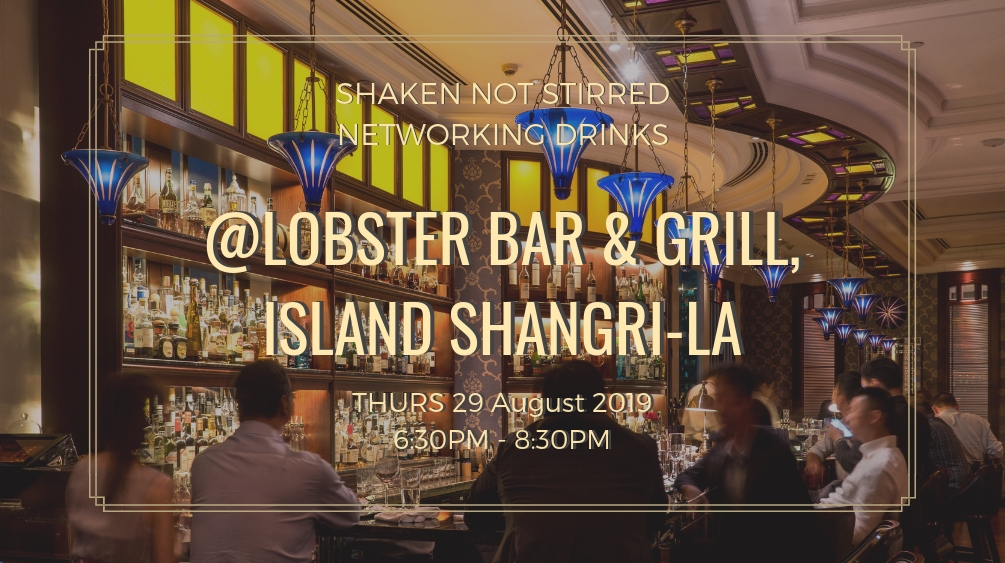 Shaken Not Stirred Networking Drinks at Lobster Bar
