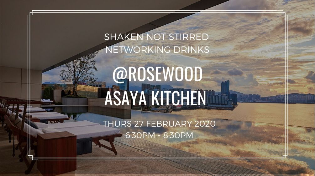 Shaken Not Stirred Drinks at Rosewood Asaya Kitchen